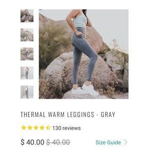 BRAND NEW Thermal Grey Leggings